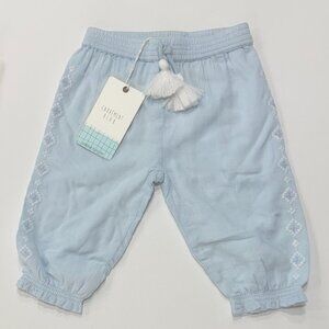 CARREMENT BEAU - BABY PAINTS - PALE BLUE - 100% COTTON - NEW WITH TAG